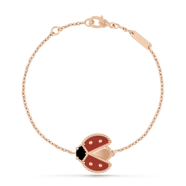 [Panda Jewelry]LUCKY SPRING 1 MOTIF PINK GOLD BRACELET