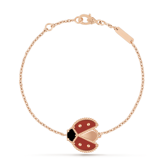 [Panda Jewelry]LUCKY SPRING 1 MOTIF PINK GOLD BRACELET
