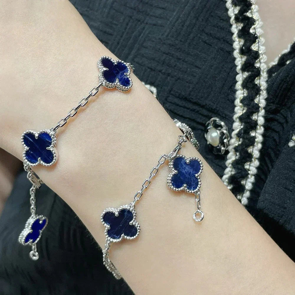 [Panda Jewelry]CLOVER 5 MOTIF PIETERSITE BRACELET COLLECTION
