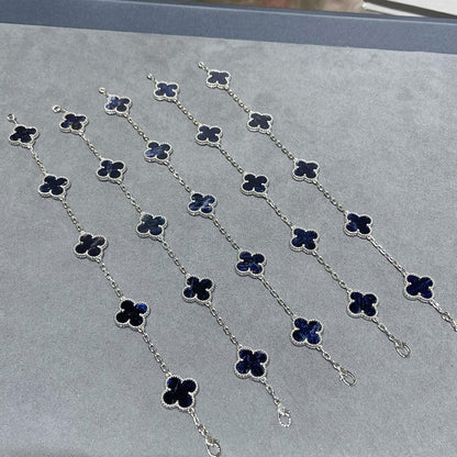 [Panda Jewelry]CLOVER 5 MOTIF PIETERSITE BRACELET COLLECTION