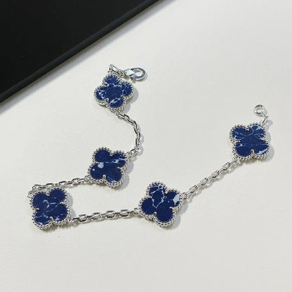 [Panda Jewelry]CLOVER 5 MOTIF PIETERSITE BRACELET COLLECTION