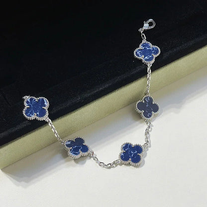 [Panda Jewelry]CLOVER 5 MOTIF PIETERSITE BRACELET COLLECTION