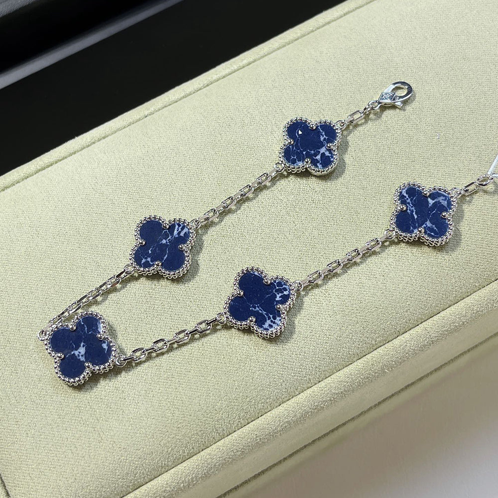 [Panda Jewelry]CLOVER 5 MOTIF PIETERSITE BRACELET COLLECTION