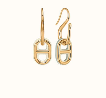 [Panda Jewelry]HM O'MAILLON GOLD EARRINGS
