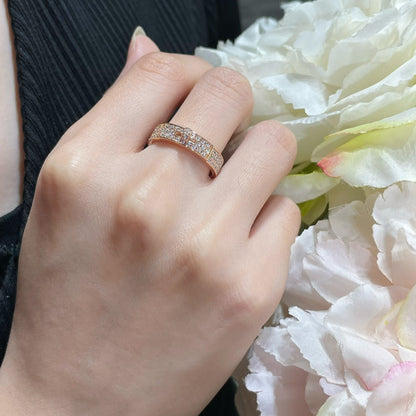 [Panda Jewelry]KELLY PINK GOLD DIAMOND RING