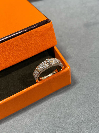 [Panda Jewelry]KELLY PINK GOLD DIAMOND RING