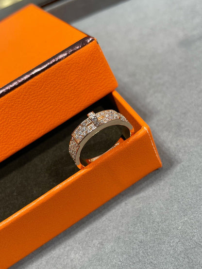 [Panda Jewelry]KELLY PINK GOLD DIAMOND RING