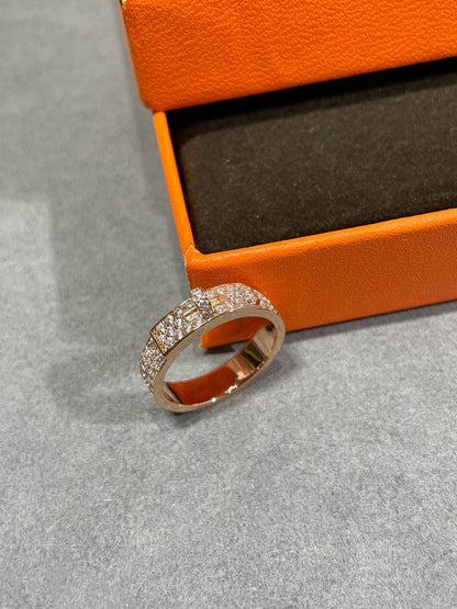 [Panda Jewelry]KELLY PINK GOLD DIAMOND RING