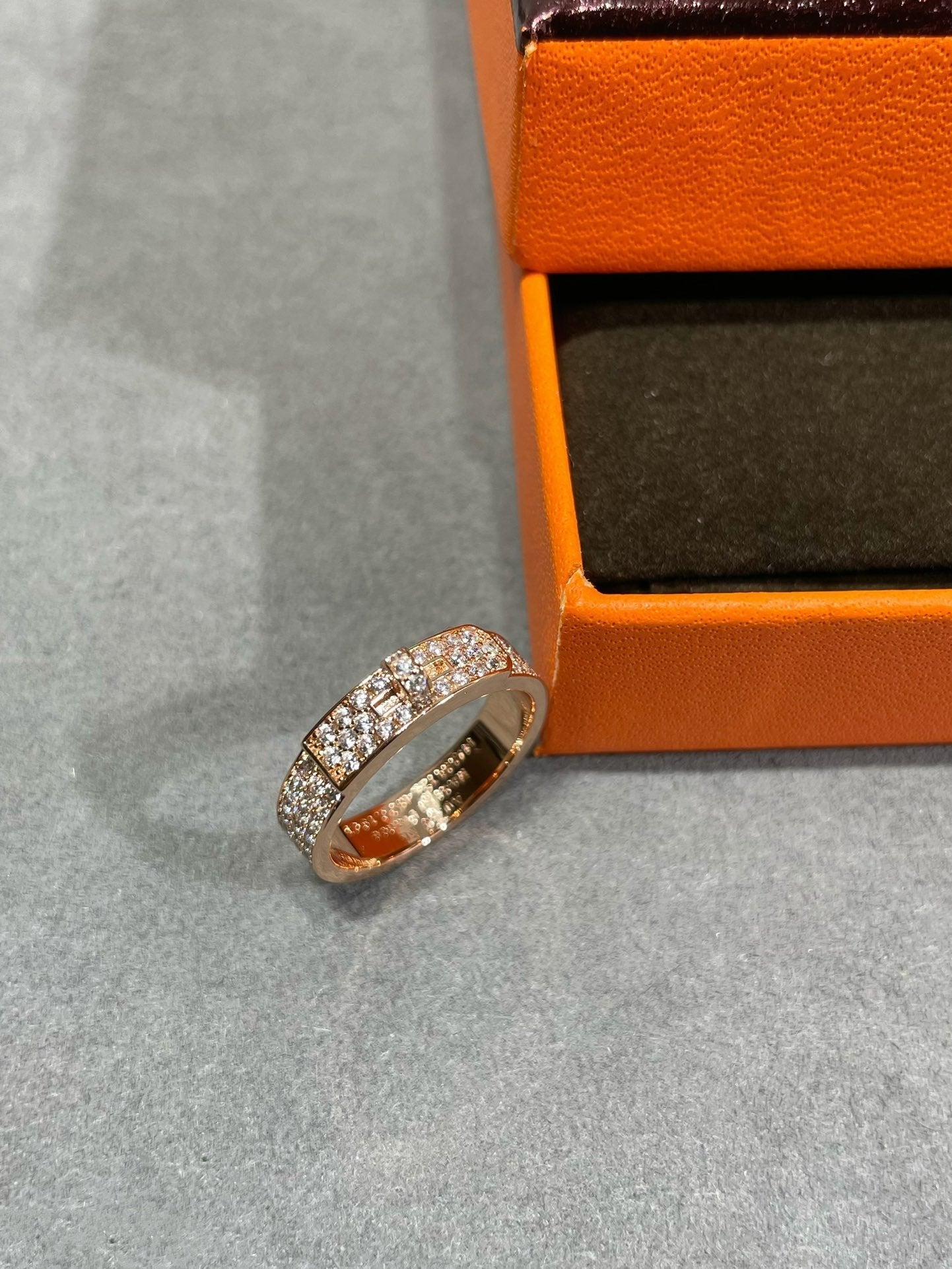 [Panda Jewelry]KELLY PINK GOLD DIAMOND RING