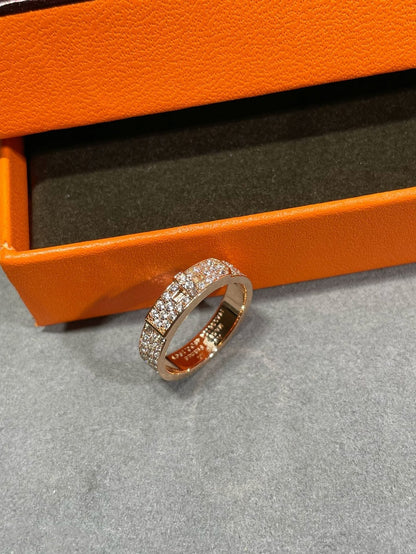 [Panda Jewelry]KELLY PINK GOLD DIAMOND RING