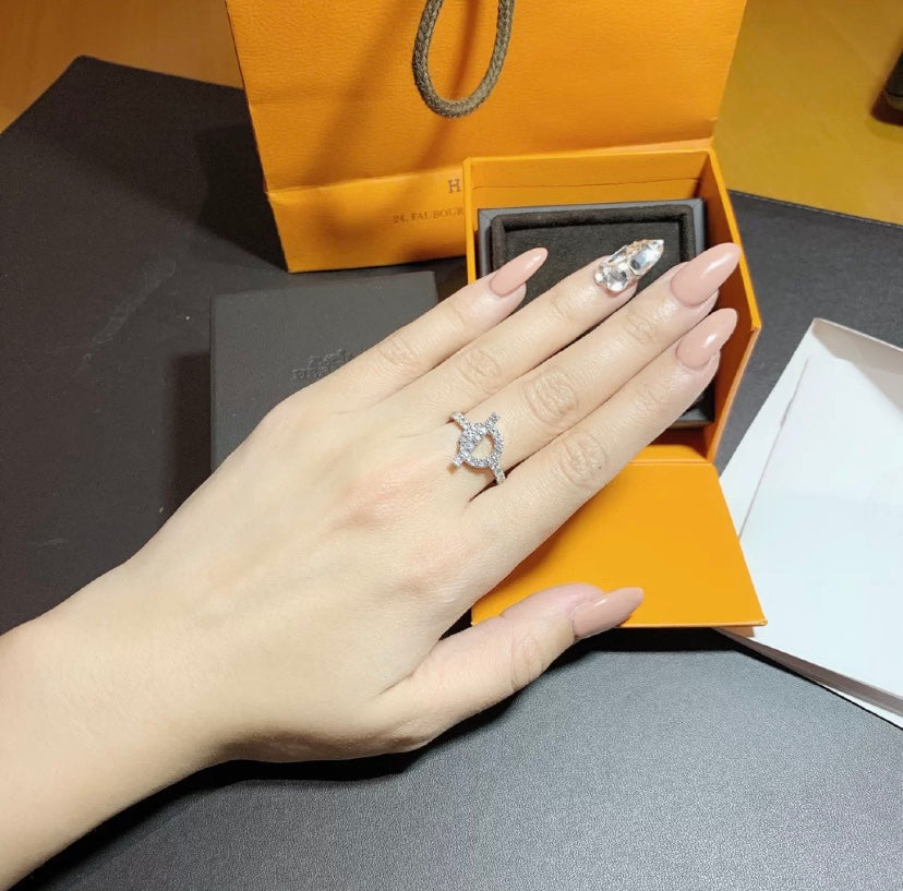 [Panda Jewelry]ECHAPPEE RING SILVER DIAMOND