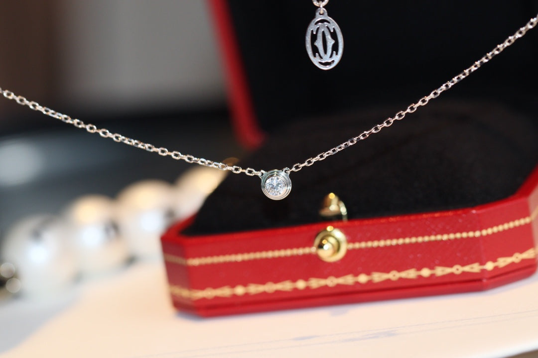 [Panda Jewelry]DAMOUR DIAMOND NECKLACE