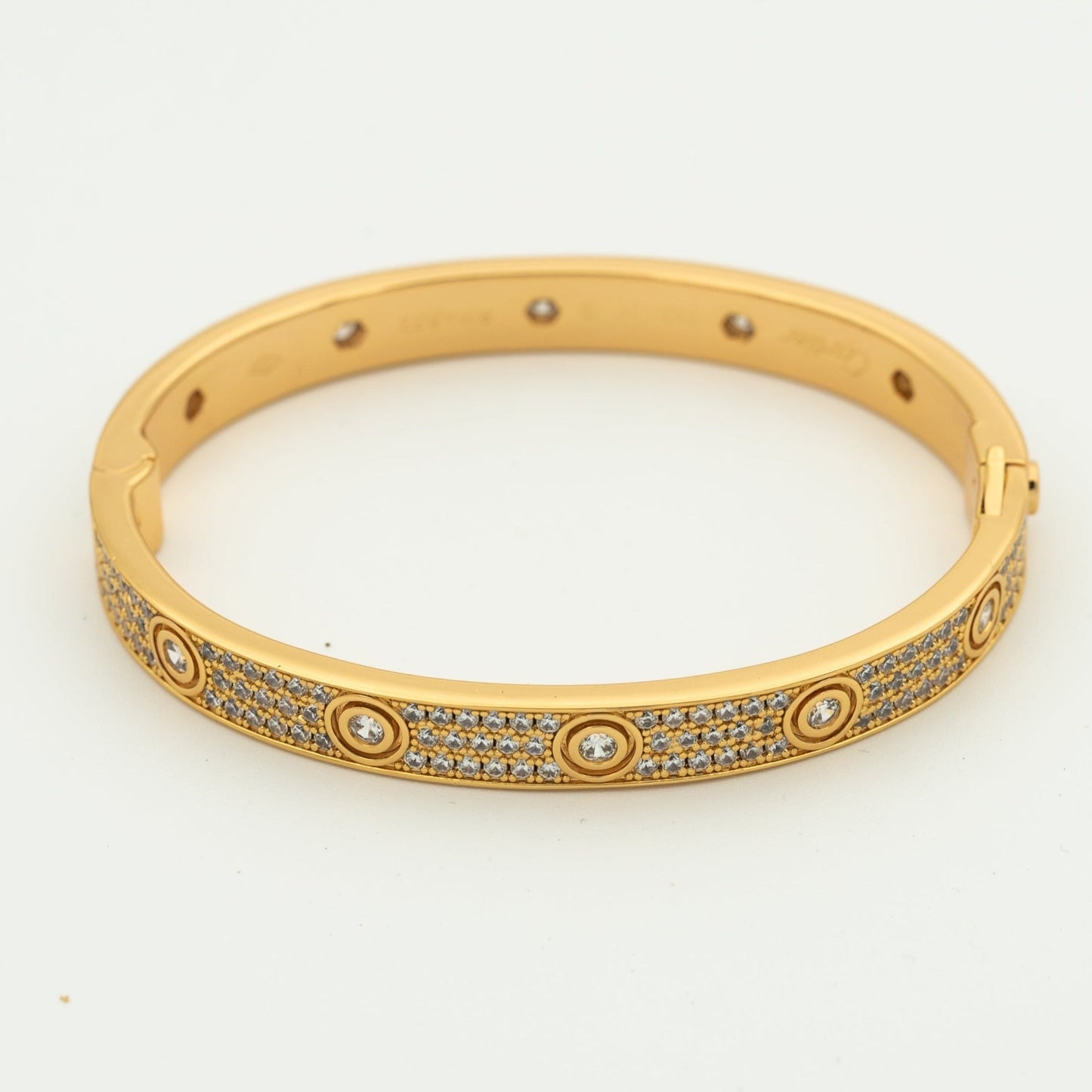 [Panda Jewelry]LOVE BRACELET 6.1MM DIAMOND-PAVED 10 BIG DIAMONDS