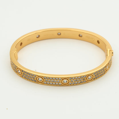 [Panda Jewelry]LOVE BRACELET 6.1MM DIAMOND-PAVED 10 BIG DIAMONDS