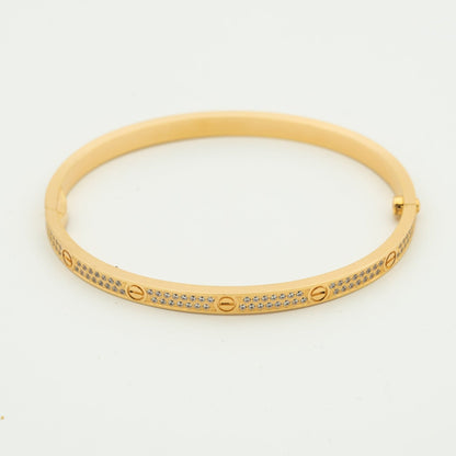 [Panda Jewelry]LOVE BRACELET 3.65MM DIAMOND-PAVED