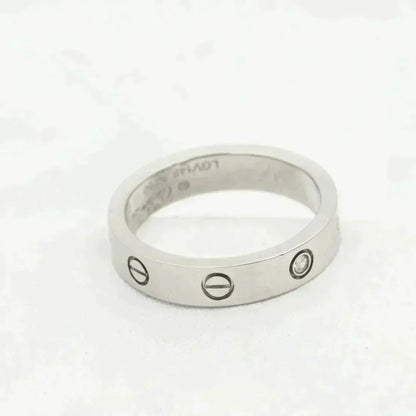[Panda Jewelry]LOVE RING 4MM 1 DIAMOND SILVER