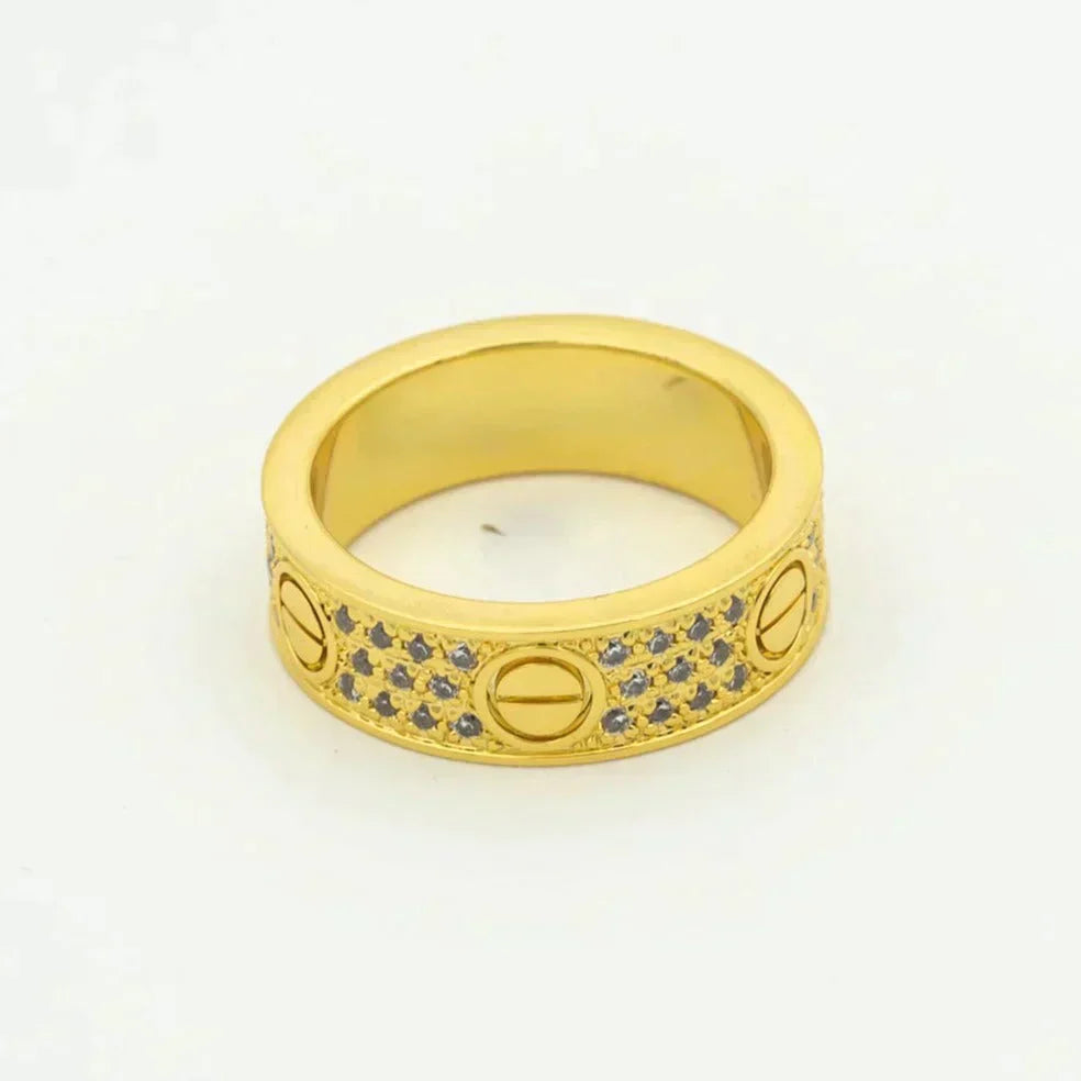 [Panda Jewelry]LOVE RING 5.5MM DIAMONDS PAVED