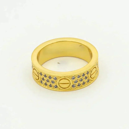 [Panda Jewelry]LOVE RING 5.5MM DIAMONDS PAVED