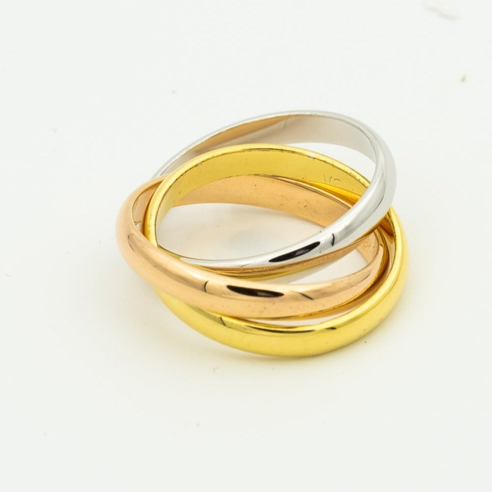 [Panda Jewelry Jewelry]TRINITY RING GOLD PINK GOLD SILVER