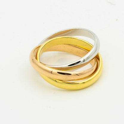 [Panda Jewelry Jewelry]TRINITY RING GOLD PINK GOLD SILVER