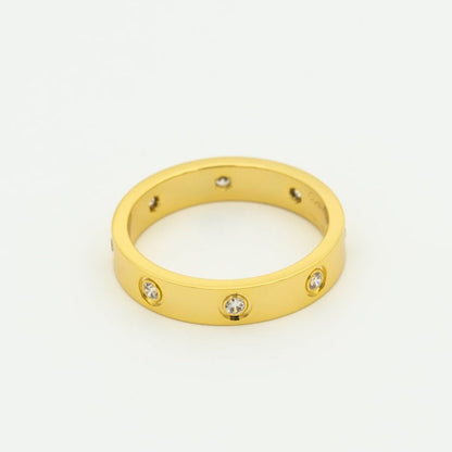 [Panda Jewelry]LOVE RING 3.6MM 8 DIAMONDS