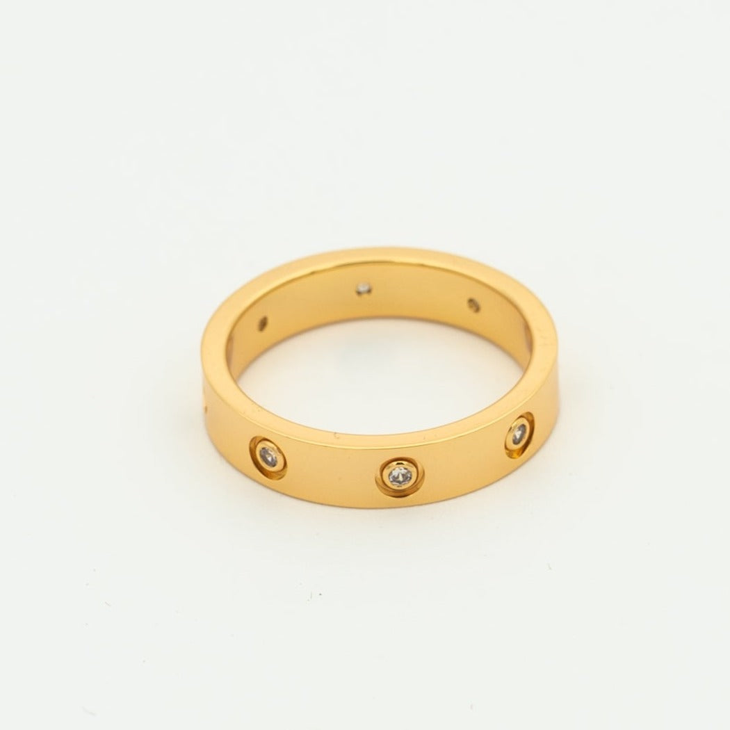 [Panda Jewelry]LOVE RING 3.6MM 8 DIAMONDS