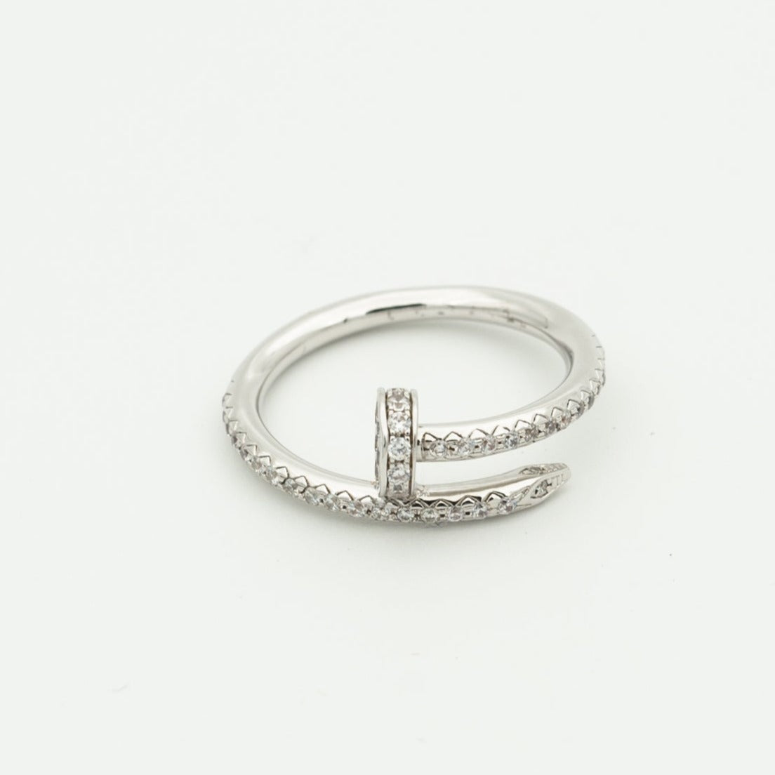 [Panda Jewelry]JUSTE RING 1.8MM SILVER DIAMONDS