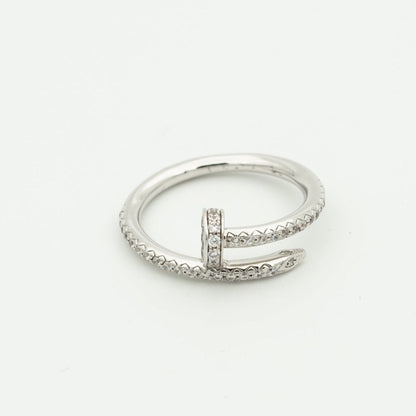 [Panda Jewelry]JUSTE RING 1.8MM SILVER DIAMONDS