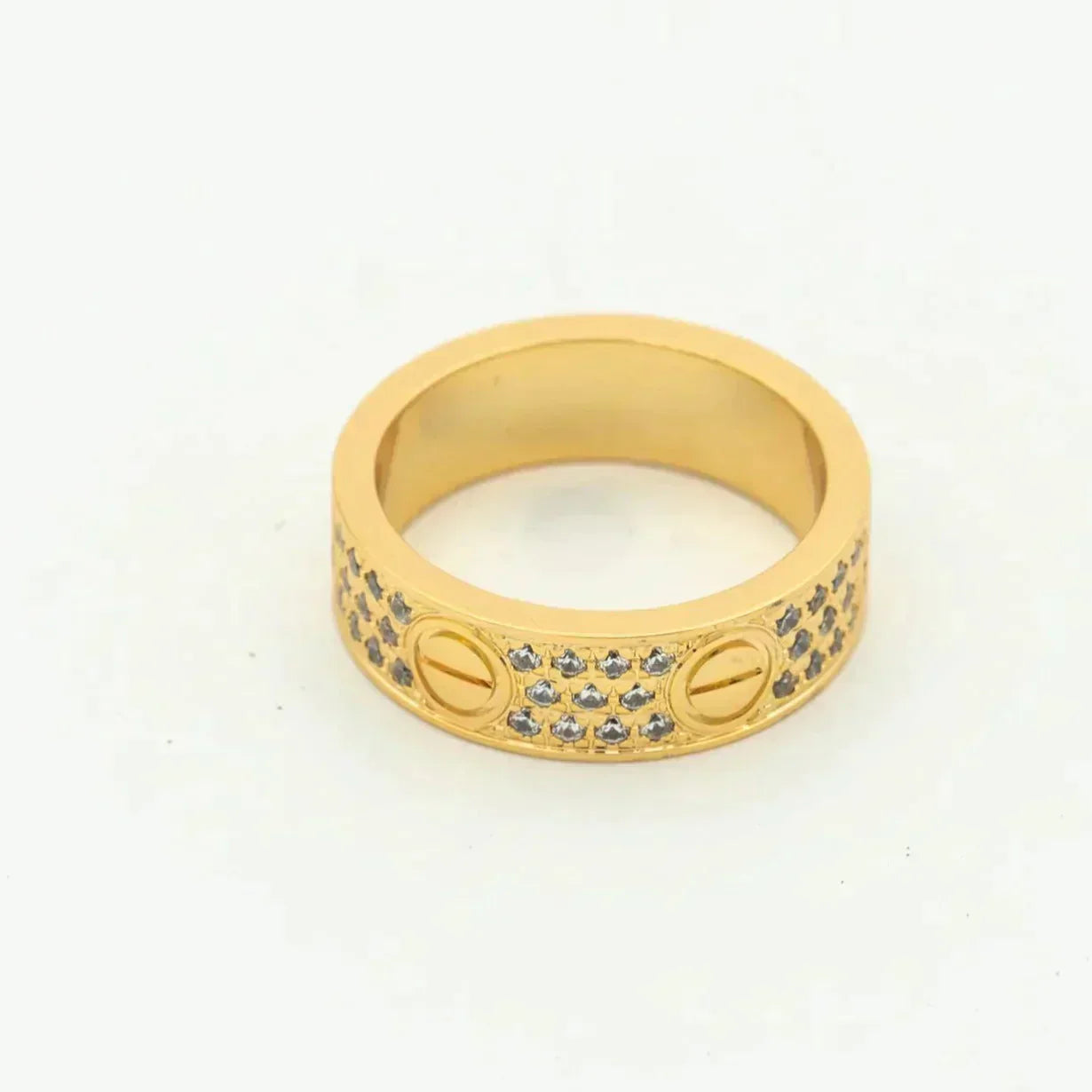 [Panda Jewelry]LOVE RING 5.5MM DIAMONDS PAVED
