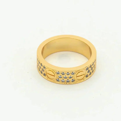 [Panda Jewelry]LOVE RING 5.5MM DIAMONDS PAVED