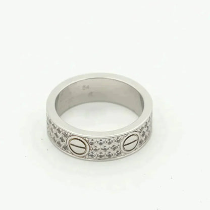 [Panda Jewelry]LOVE RING 5.5MM DIAMONDS PAVED