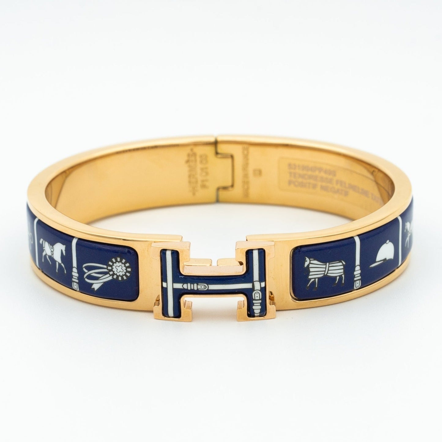 [Panda Jewelry]H BRACELET BLUE CERAMIC