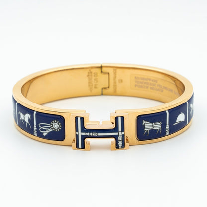 [Panda Jewelry]H BRACELET BLUE CERAMIC