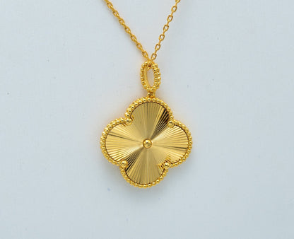 [Panda Jewelry]CLOVER 25MM PEDANT NECKLACE GOLD