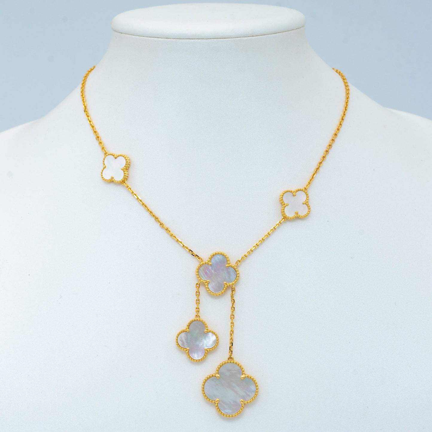 [Panda Jewelry]CLOVER MOTHER OF PEARL NECKLACE 6 MOTIF