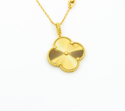 [Panda Jewelry]CLOVER 25MM PEDANT NECKLACE GOLD