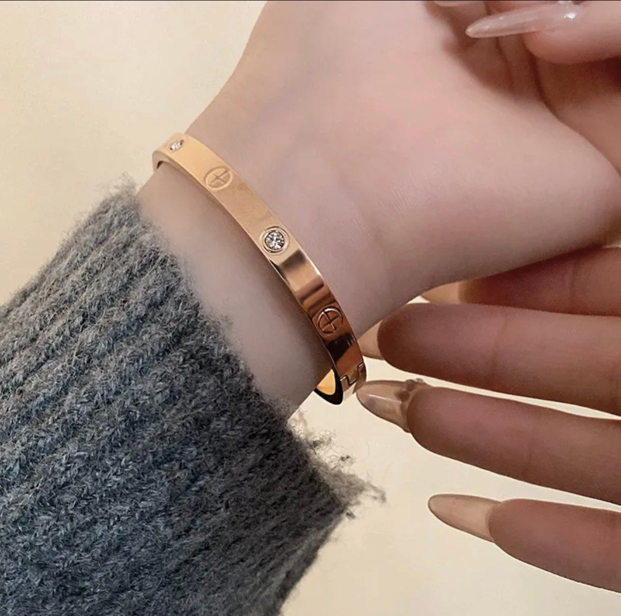 [✨Panda Jewelry💎]2026 RAINBOW LOVE BRACELET 6.1MM  10 DIAMONDS