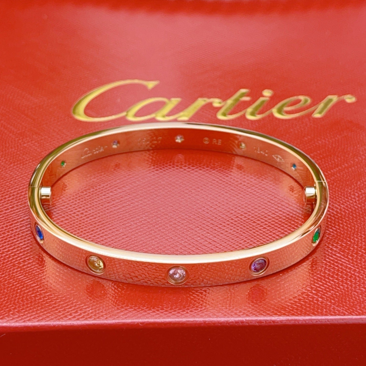 [✨Panda Jewelry💎]2026 RAINBOW LOVE BRACELET 6.1MM  10 DIAMONDS
