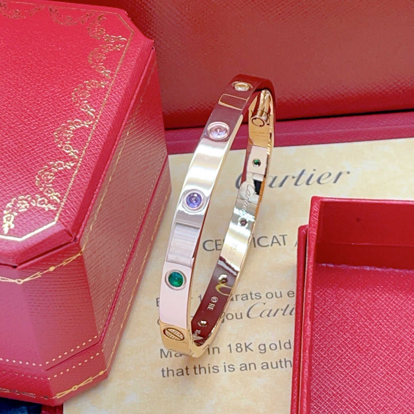 [✨Panda Jewelry💎]2026 RAINBOW LOVE BRACELET 6.1MM  10 DIAMONDS