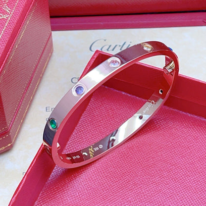 [✨Panda Jewelry💎]2026 RAINBOW LOVE BRACELET 6.1MM  10 DIAMONDS