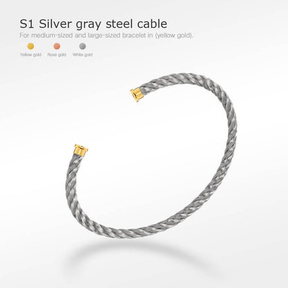 [Panda Jewelry]FORCE SERIES BRACELET CABLES 50 CHOICES (DIY SELECTION)
