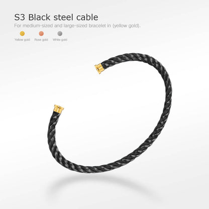 [Panda Jewelry]FORCE SERIES BRACELET CABLES 50 CHOICES (DIY SELECTION)