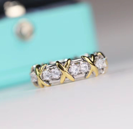 [Panda Jewelry jewelrys]Classic Gold Diamond Ring