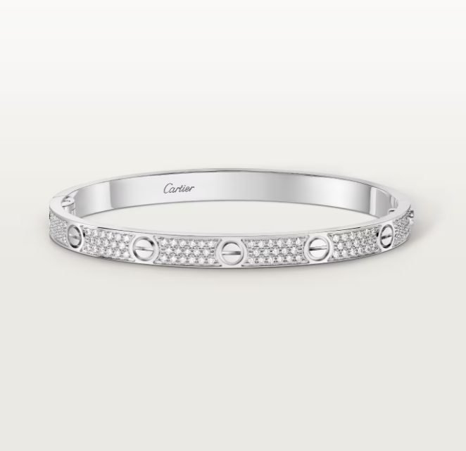 [Panda Jewelry]NEW-LOVE-4.8MM-Width Diamond-Studded Bracelet