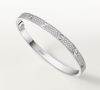 [Panda Jewelry]NEW-LOVE-4.8MM-Width Diamond-Studded Bracelet