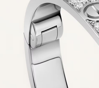 [Panda Jewelry]NEW-LOVE-6.1MM-Width Diamond-Studded Bracelet