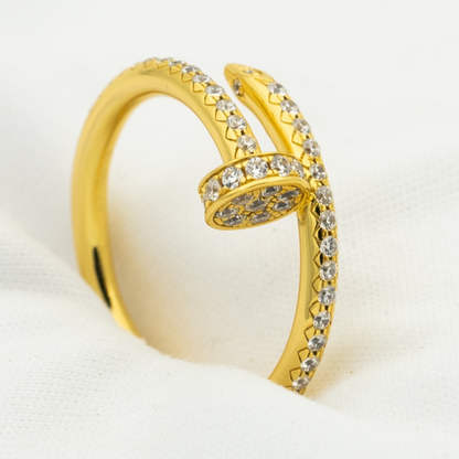 [Panda Jewelry]JUSTE RING 1.8MM GOLD DIAMONDS