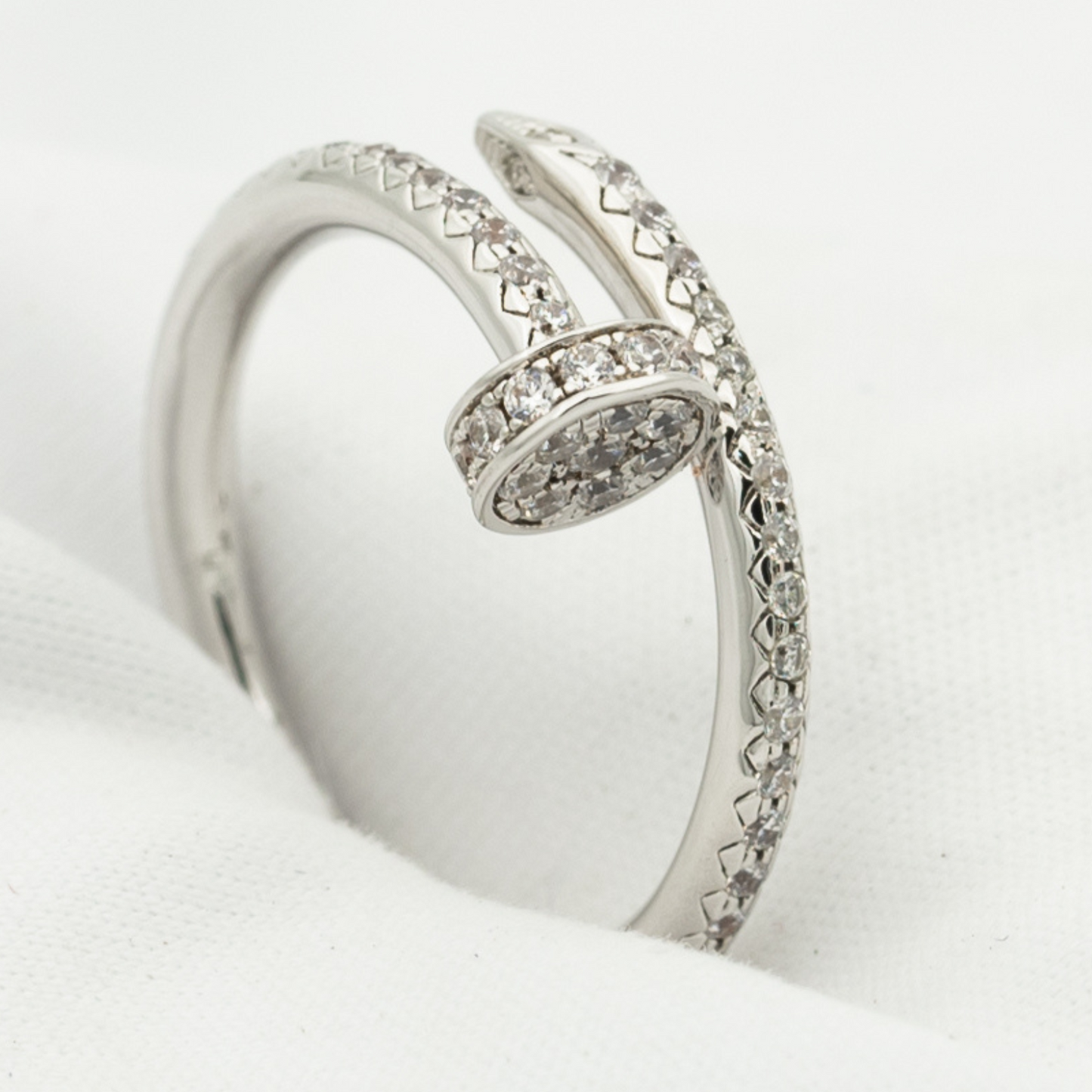[Panda Jewelry]JUSTE RING 1.8MM SILVER DIAMONDS