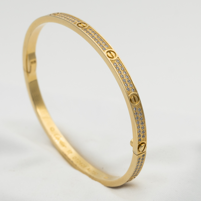[Panda Jewelry]LOVE BRACELET 3.65MM DIAMOND-PAVED