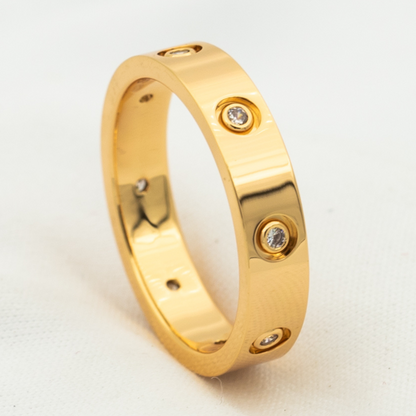 [Panda Jewelry]LOVE RING 3.6MM 8 DIAMONDS